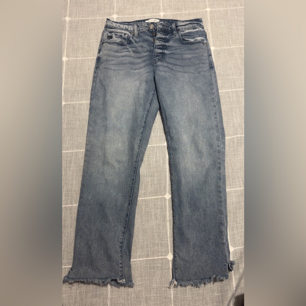 Kancan freyed edge mom jeans 5/26